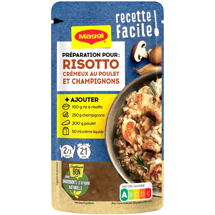 MAGGI Préparation pour risotto au poulet et champignons