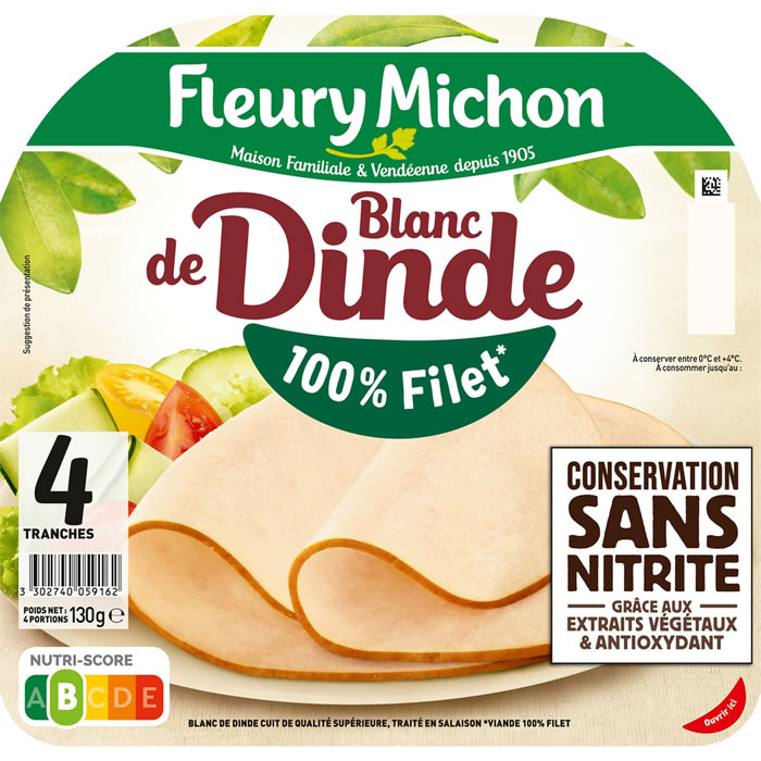 FLEURY MICHON Blanc de dinde sans nitrite