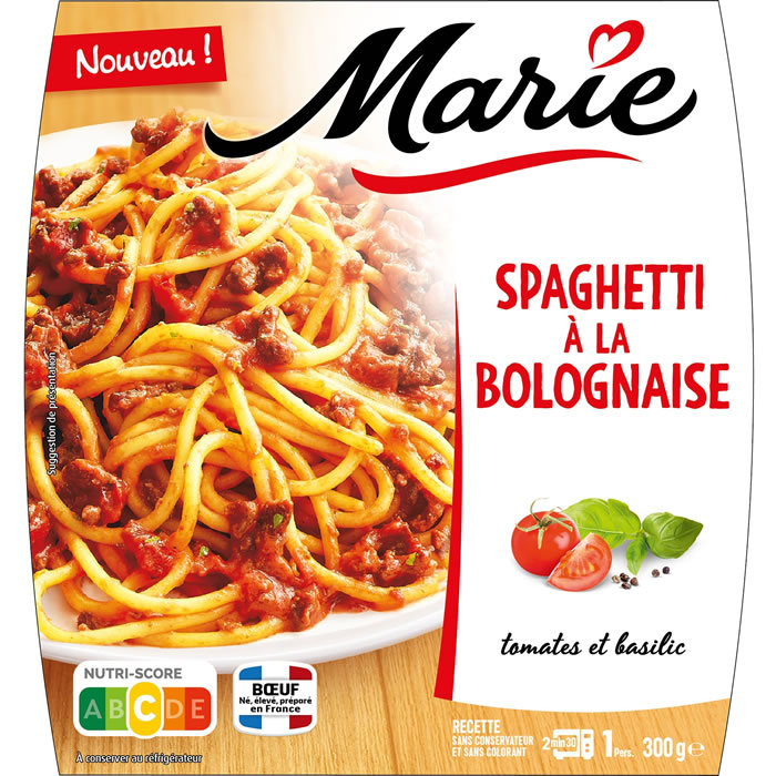 MARIE Spaghetti à la bolognaise