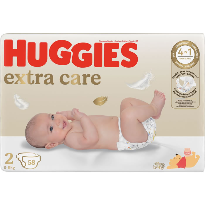 HUGGIES Extra Care Couches taille 2 (3-6kg)