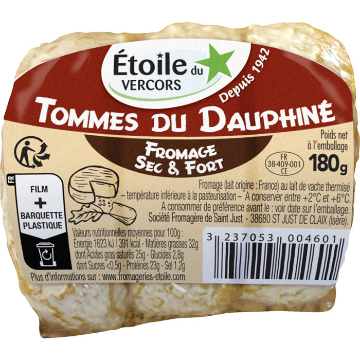 Etoile du Vercors Tomme du Dauphiné sec et fort