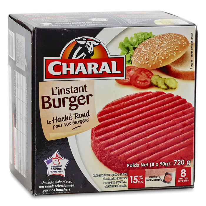 CHARAL L'instant Burger Hachés 15% M.G