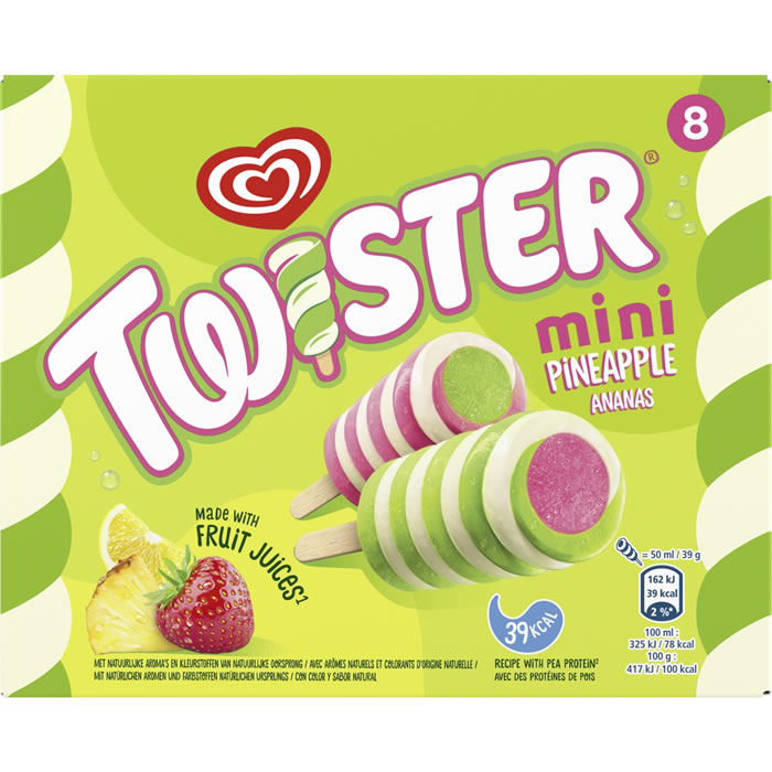 MIKO Twister Bâtonnets glacés aux fruits