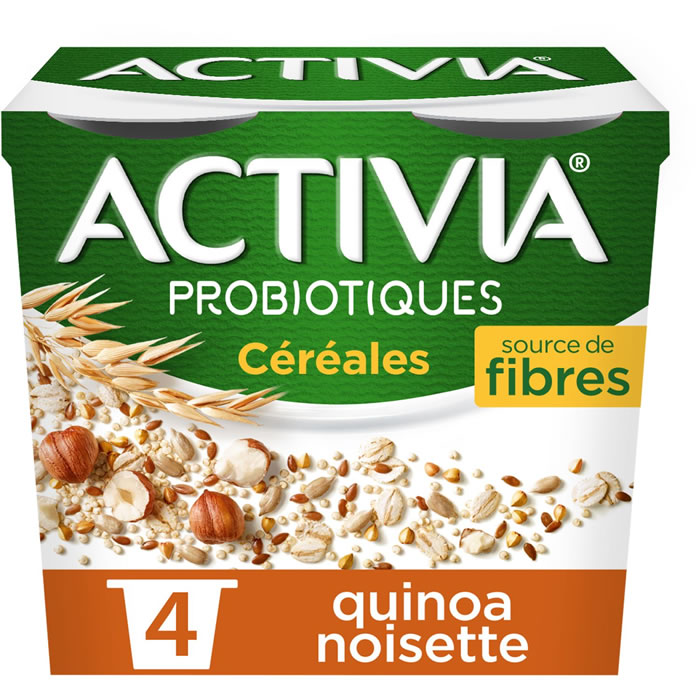 ACTIVIA Céréales Yaourts céréales bifidus quinoa noisettes