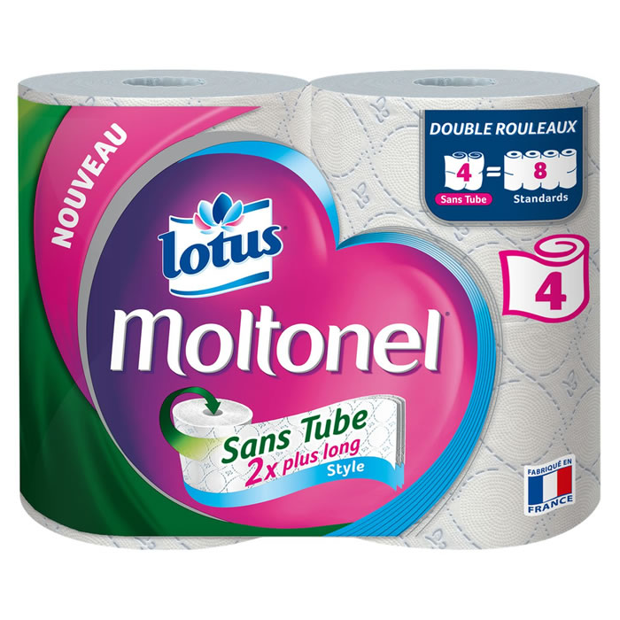 LOTUS Moltonel Papier toilette sans tube décoré