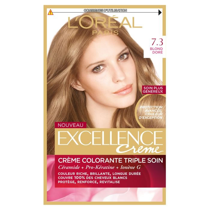 L'OREAL Excellence Coloration permanente 7.3 blond doré