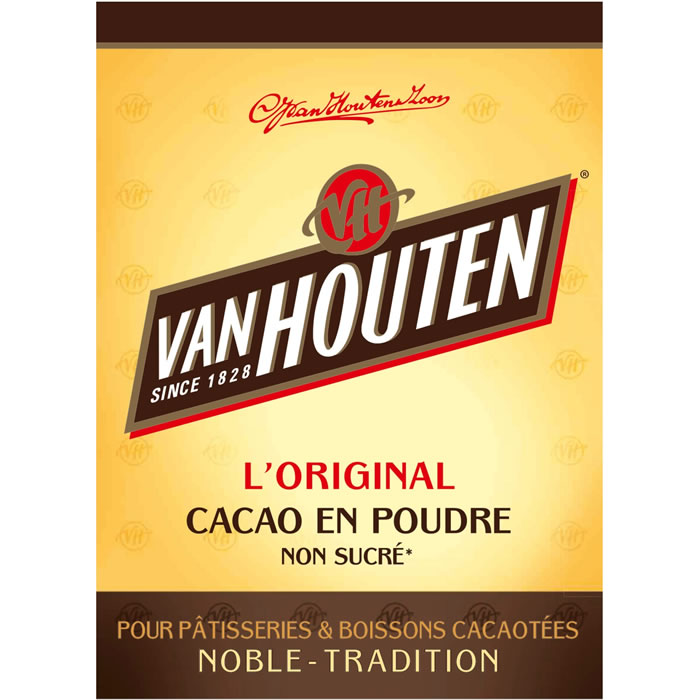 VAN HOUTEN Pur Cacao En Poudre Non Sucr 