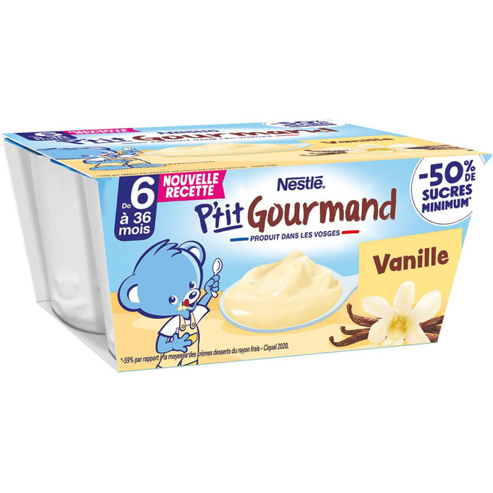 NESTLE P'tit gourmand Dessert à la vanille dès 6 mois