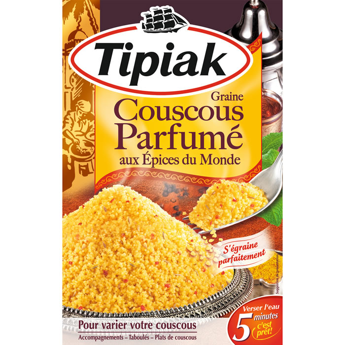 TIPIAK Couscous grain précuit parfumé