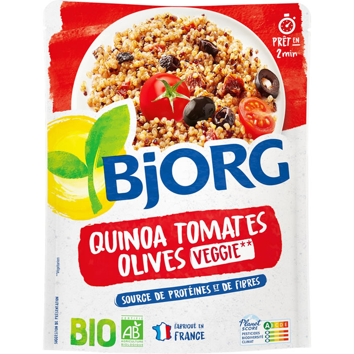 BJORG Quinoa à la tomate et olives bio