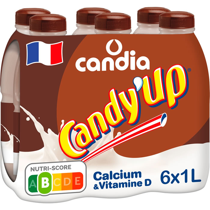 CANDIA Candy'Up Lait aromatisé au chocolat UHT