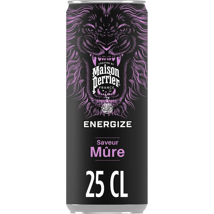 MAISON PERRIER Energize Boisson énergisante gazeuse à la mûre