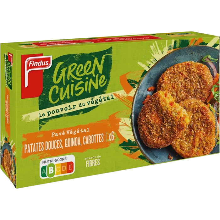 FINDUS Green Cuisine Pavés végétaux patate douce