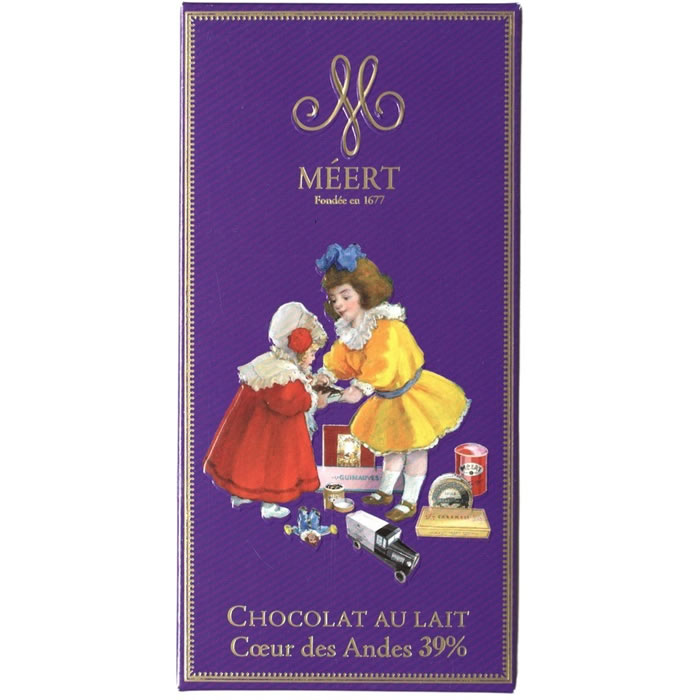 MEERT Coeur des Andes Tablette de chocolat au lait
