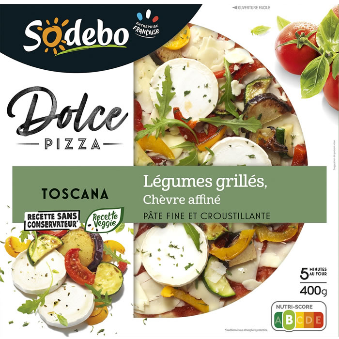 SODEBO Dolce Pizza toscana aux légumes grillés et chèvre