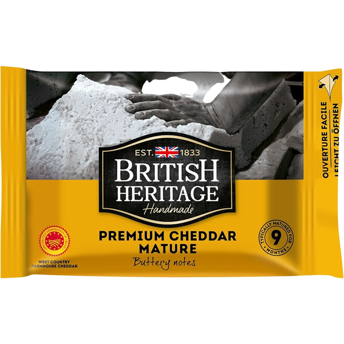 BRITISH HERITAGE Cheddar premium mature 9 mois AOP