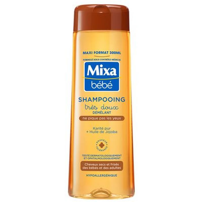 MIXA Bébé Shampoing démêlant à l'huile de jojoba et karité