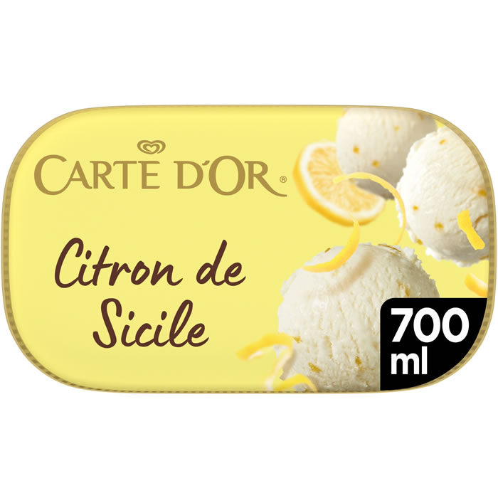 CARTE D'OR Crème glacée au citron de Sicile