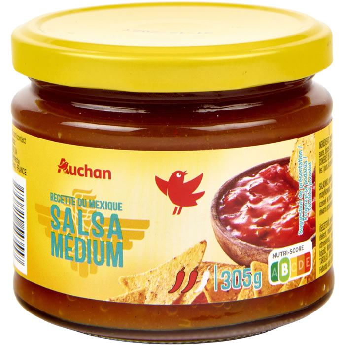 AUCHAN Recette du Mexique Sauce salsa médium