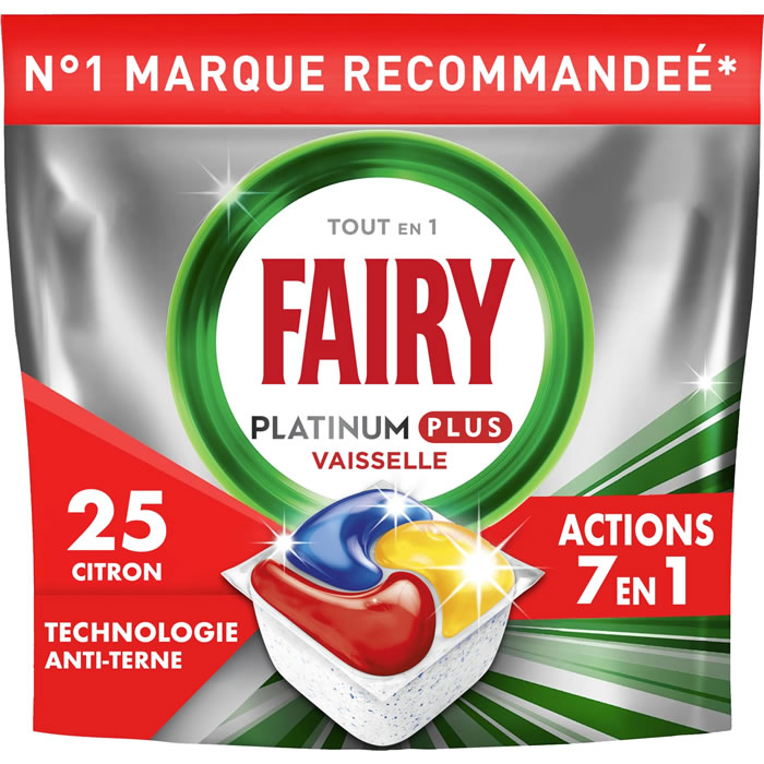 FAIRY Platinum Plus Capsules lave-vaisselle tout en 1
