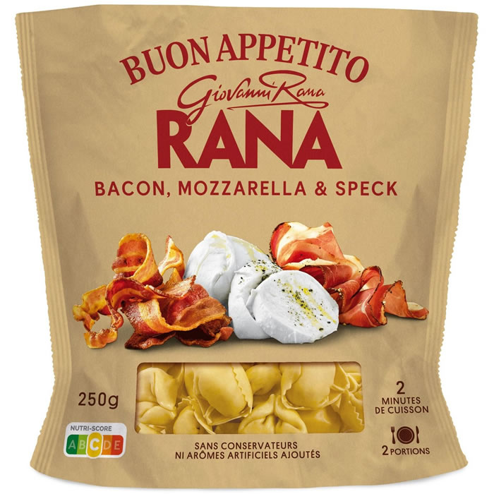 GIOVANNI RANA Tortellini au bacon, mozzarella et speck