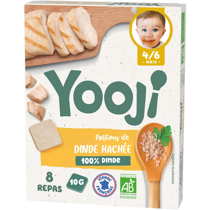YOOJI Galets de dinde haché dès 4 mois bio