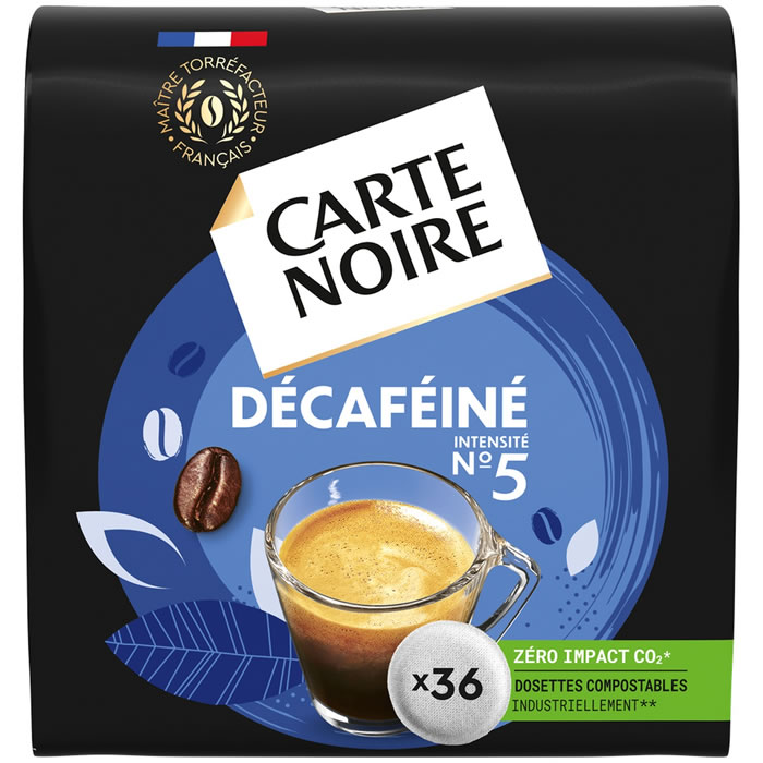 CARTE NOIRE : Dosettes de café décaféiné N°36 - chronodrive