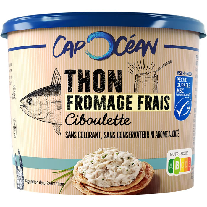 CAP OCEAN Thon, fromage frais et ciboulette à tartiner