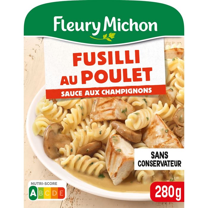FLEURY MICHON Fusilli au poulet sauce aux champignons