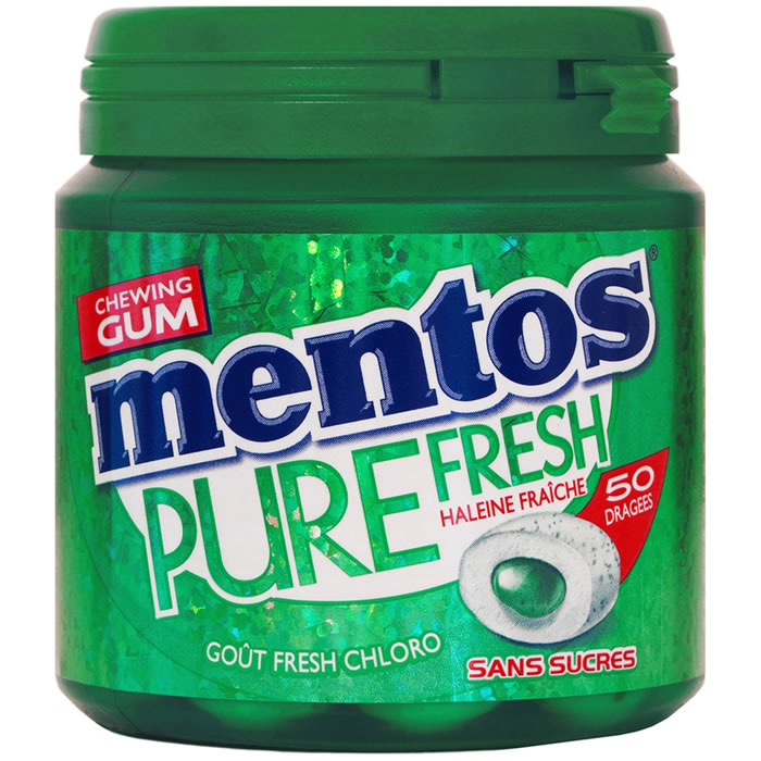 MENTOS Pure Fresh Chewing-gum à la chlorophylle