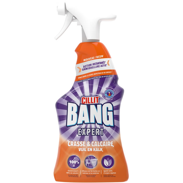 CILLIT BANG Expert Nettoyant spray anti-crasse, anti-calcaire