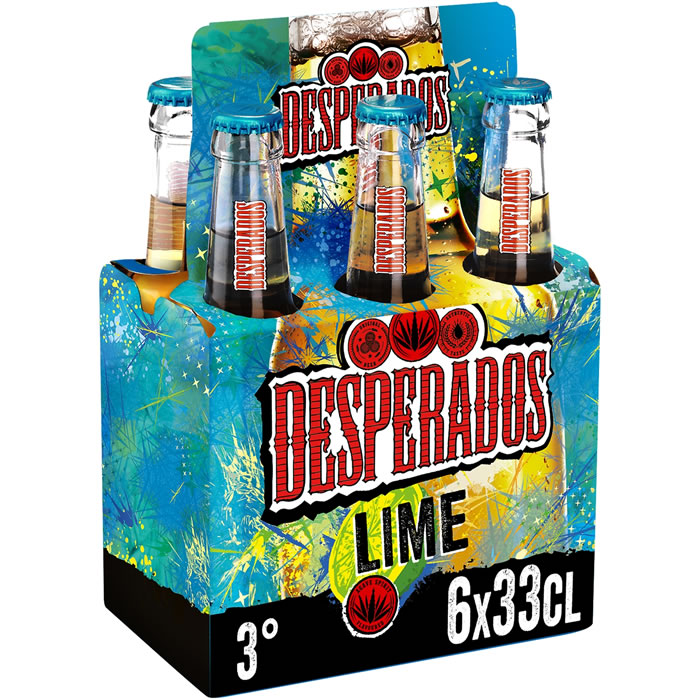 DESPERADOS Lime Bière aromatisée au spiritueux à base d'agave