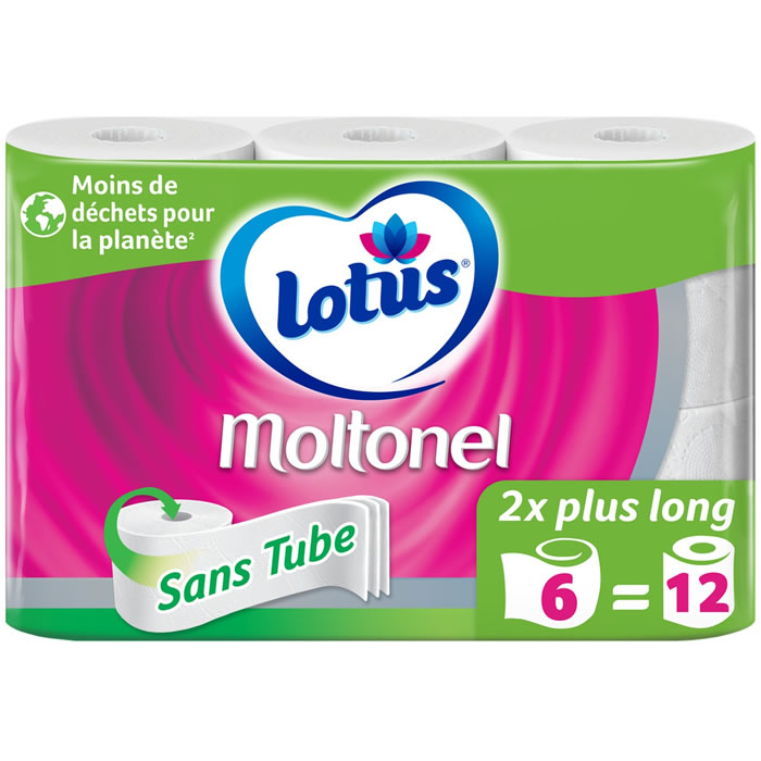 LOTUS Moltonel Papier toilette blanc sans tube