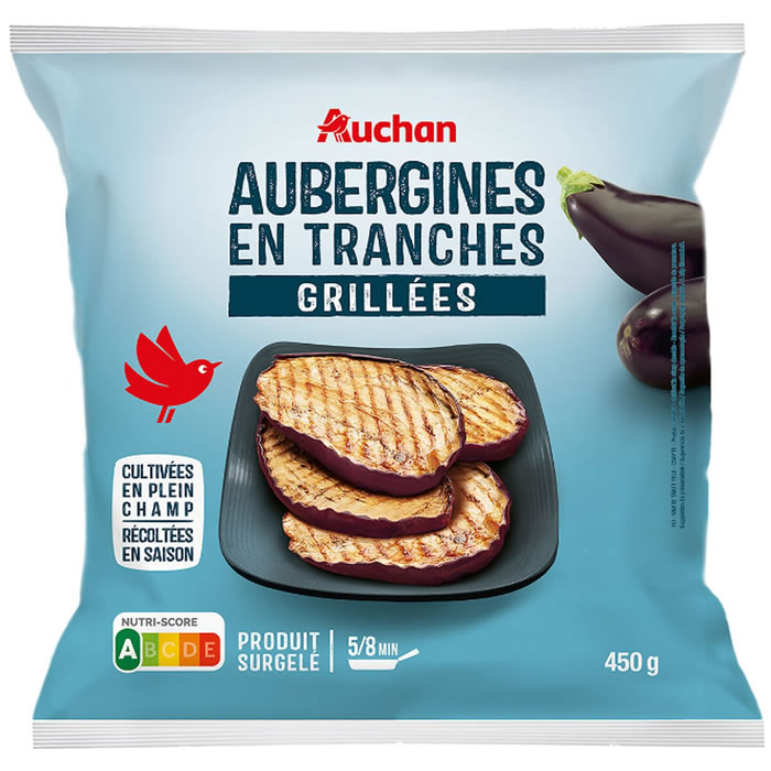 AUCHAN Aubergines grillées en tranches
