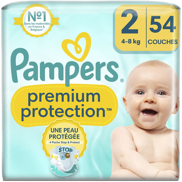PAMPERS : Premium Protection - Couches taille 2 (4- 8 kg