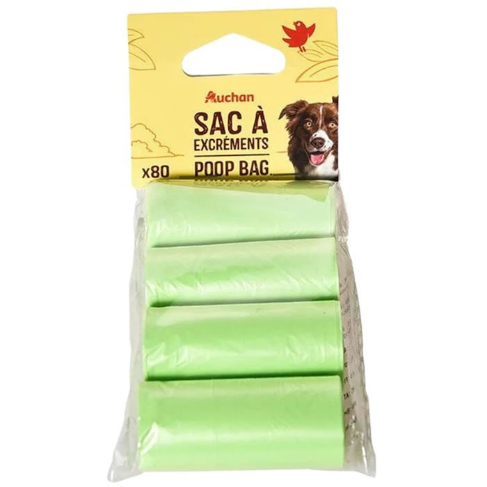 AUCHAN Sac à excréments pour chien