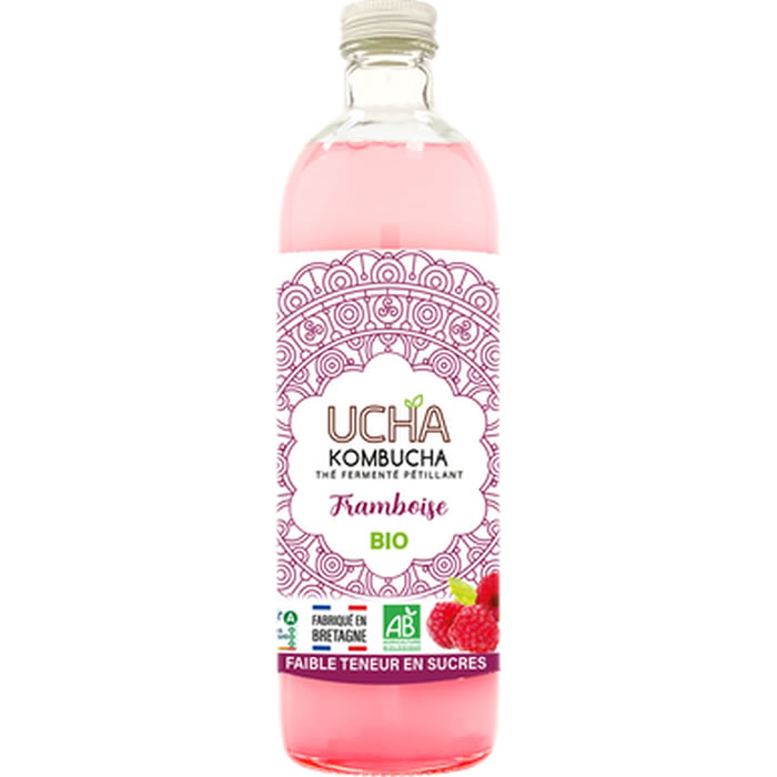 UCHA Kombucha pétillant à la framboise bio