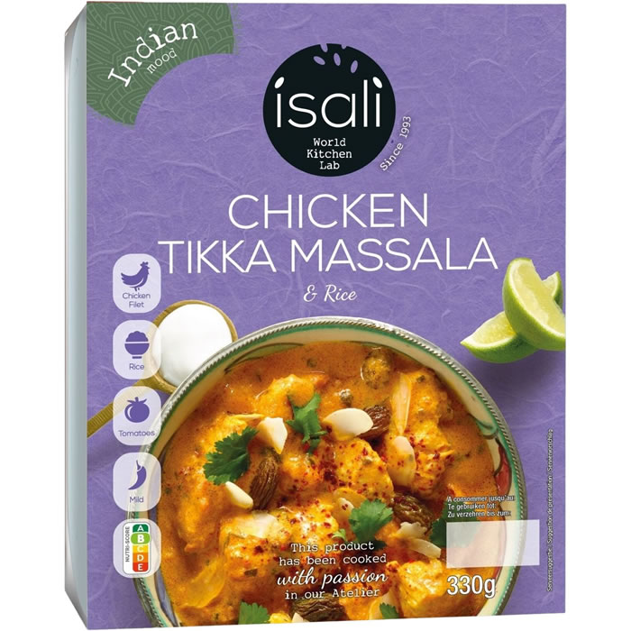 ÍSALÍ Indian Riz et poulet tikka massala