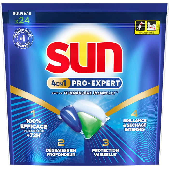 SUN Pro Expert Capsules lave-vaisselle tout en 1