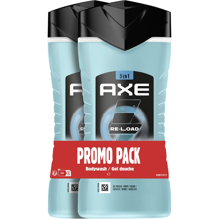 AXE Re-Load Gel douche homme frais 5 en 1