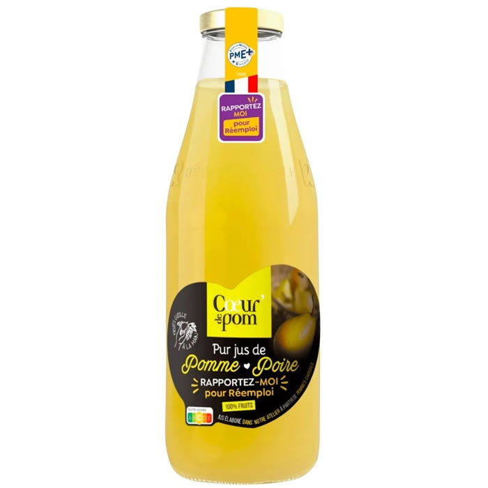 COEUR DE POMME Pur jus de pomme poire