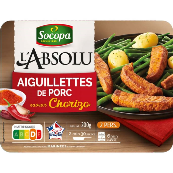 SOCOPA Aiguillettes de porc saveur chorizo