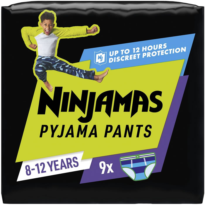 PAMPERS Ninjamas Couches-culottes absorbantes garçon 8-12 ans