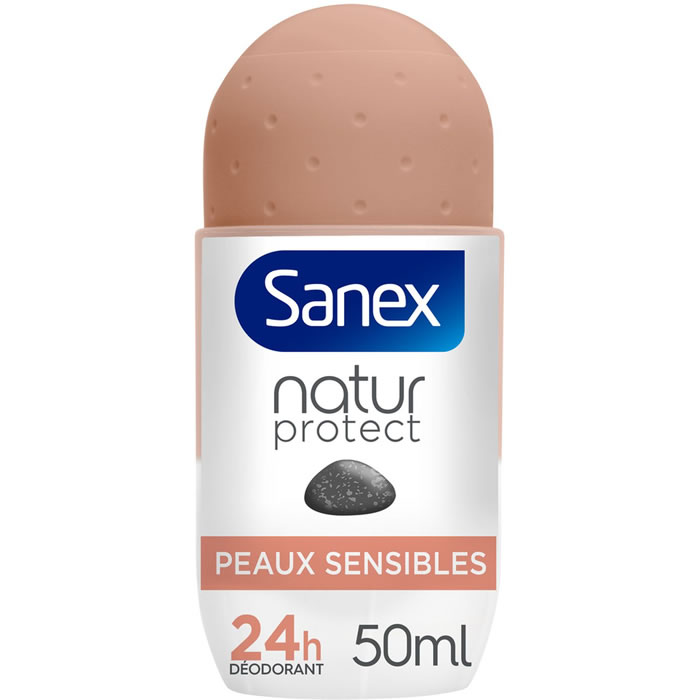 SANEX Natur Protect Déodorant bille pierre d'alun 24h