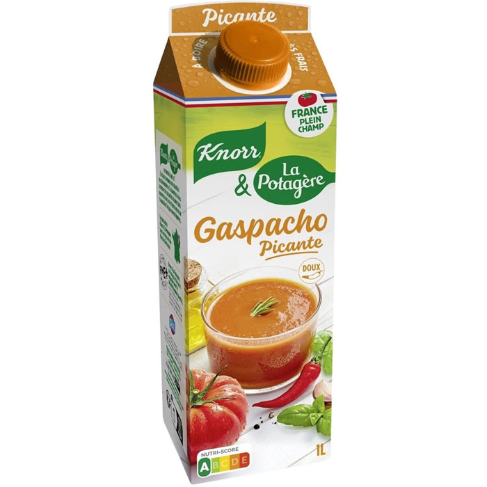 LA POTAGERE & Knorr Gazpacho de tomate, piment, légumes et huile d'olive