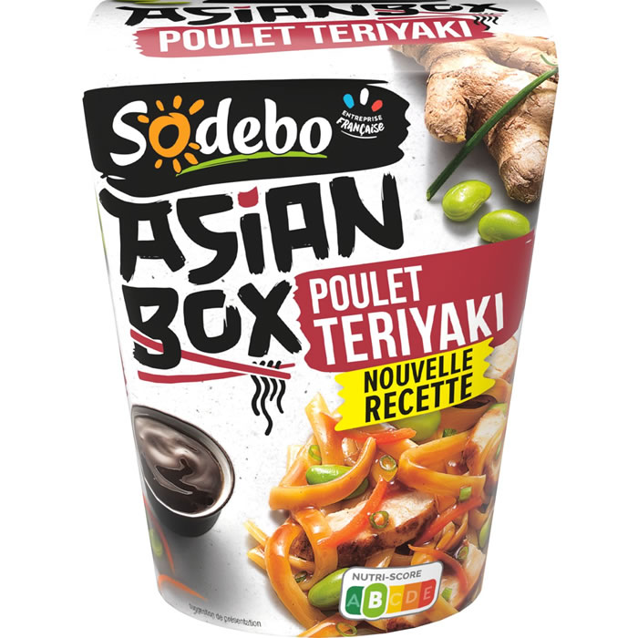 SODEBO Asian Box Nouilles au poulet sauce teriyaki