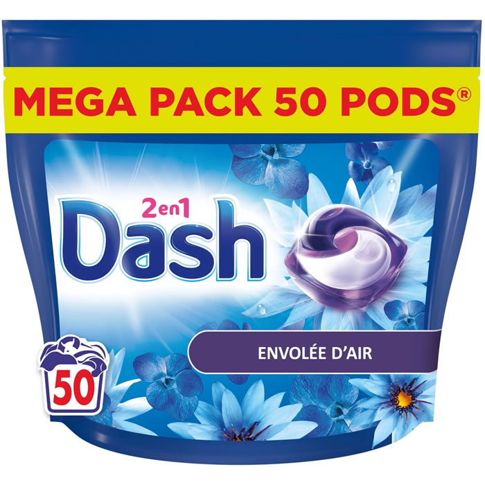 DASH Lessive capsules 2 en 1 envolées d'air
