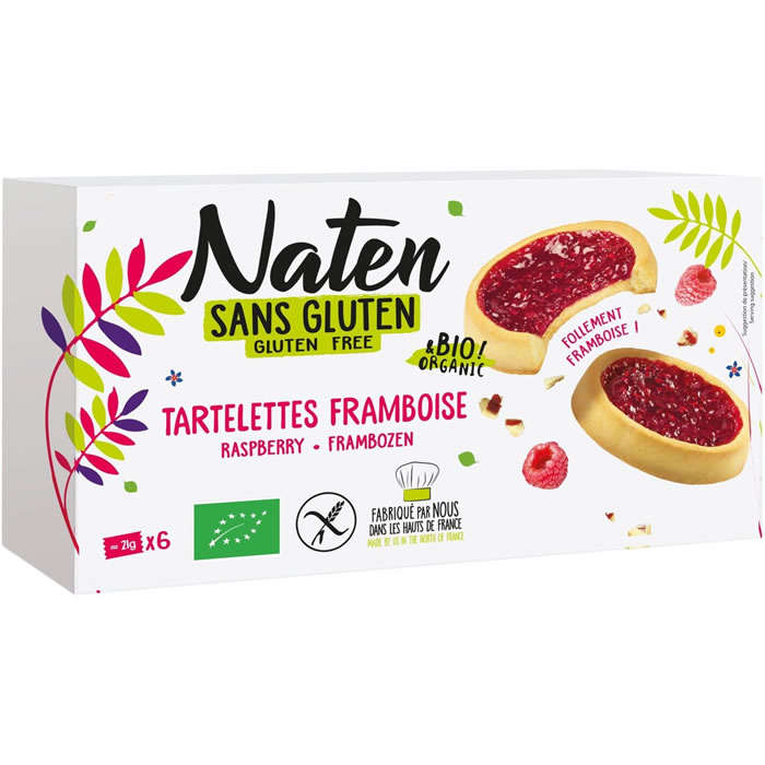 NATEN Tartelettes à la framboise bio