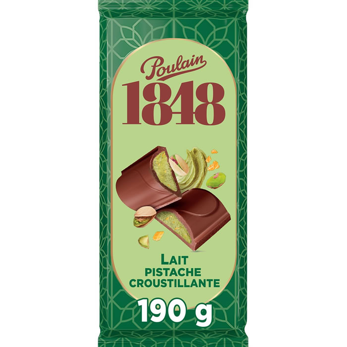 POULAIN Tablette de chocolat au lait et pistache