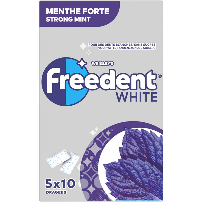 FREEDENT : White - Chewing-gum à la menthe forte - chronodrive